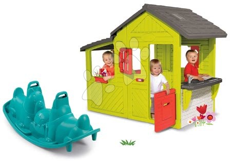 Domečky s houpačkou - Set domek Zahradník Maison Neo Floralie Smoby - 19