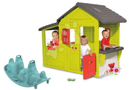 Domečky s houpačkou - Set domek Zahradník Maison Neo Floralie Smoby - 2