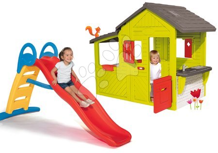 Hračky pre deti od 3 do 6 rokov - Set domček Maison Neo Floralie Smoby