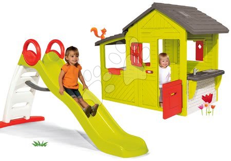 Domečky se skluzavkou - Set domeček Maison Neo Floralie Smoby - 22