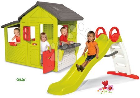 Domečky se skluzavkou - Set domeček Maison Neo Floralie Smoby - 21