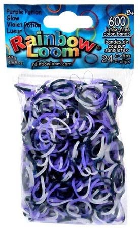 Rainbow Loom gumice trobojne - RAINBOW LOOM 22046 originálne gumičky strašidelne svietiace 600 kusov od 6 rokov