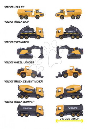 Строителни машини - Строителни колички Volvo Construction Edition Majorette - 9