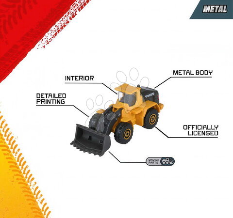 Строителни машини - Строителни колички Volvo Construction Edition Majorette - 3