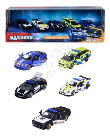 Ab 3 bis 6 Jahren - Autíčka záchranárske Rescue World 5 Pieces Majorette_1