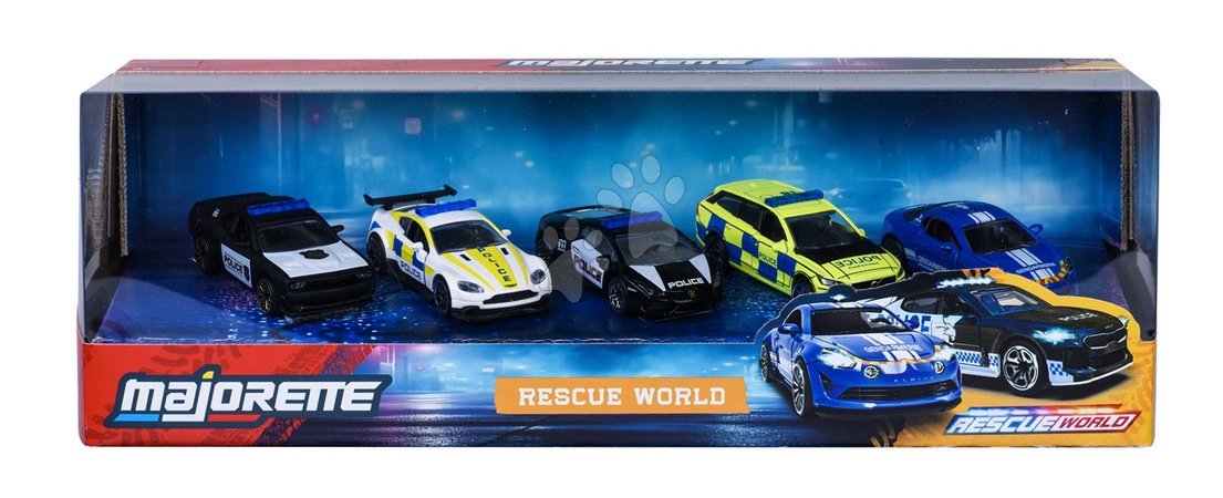 Modelle - Autíčka záchranárske Rescue World 5 Pieces Majorette - 2
