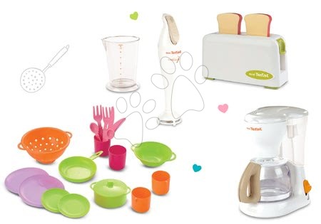 Spotřebiče do kuchyňky - Set toaster Mini Tefal Smoby