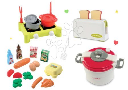 Spotřebiče do kuchyňky - Set toaster Mini Tefal Smoby