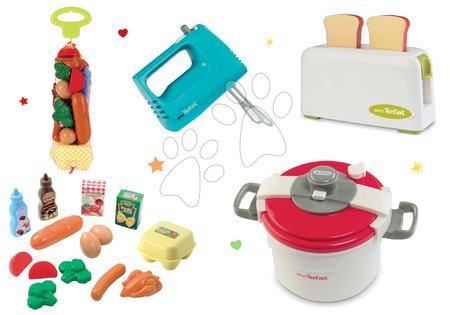 Spotřebiče do kuchyňky - Set toaster Mini Tefal Smoby