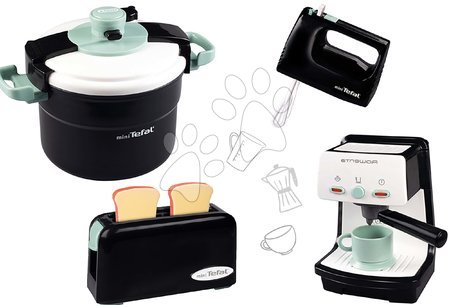 Játékkonyhák - Szett konyhai készülékekből Tefal Clipso Pressure Cooker Smoby