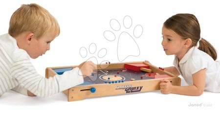 Stolní fotbal - Dřevěný stolní fotbal Galaxy Flipper Pinball Janod - 1