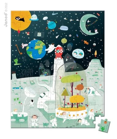 Detské puzzle od 100-300 dielov - Puzzle Space Mission Janod - 1