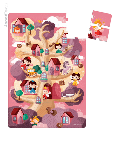Dětské skládací koberce - Puzzle Giant Floor Feerik Janod - 1