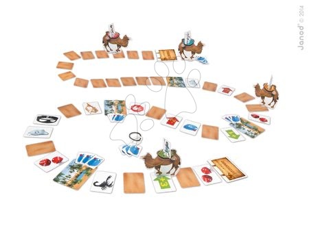 Cudzojazyčné spoločenské hry - Spoločenská hra Zoonimooz Camel Race Game Janod - 1