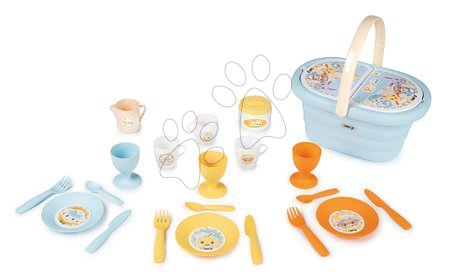 Játékkonyha kiegészítők és edények - Piknik kosár Ptitoo Smoby tányérokkal és csészékkel 18 hó-tól_1