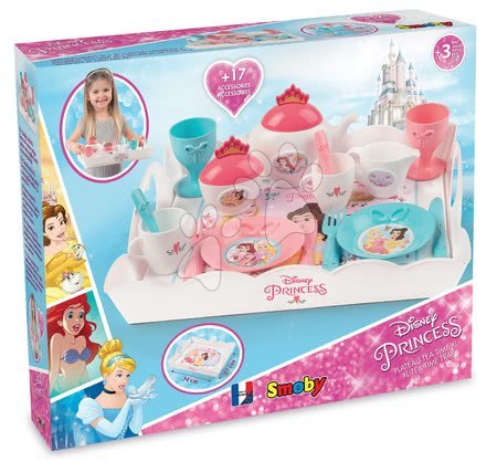 Nádobí a doplňky do kuchyňky - Tác Princezny Tea Time Tray XL Smoby - 4
