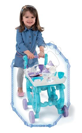 Játékkonyha kiegészítők és edények - Zsúrkocsi Jégvarázs XL Tea Trolley Smoby - 5