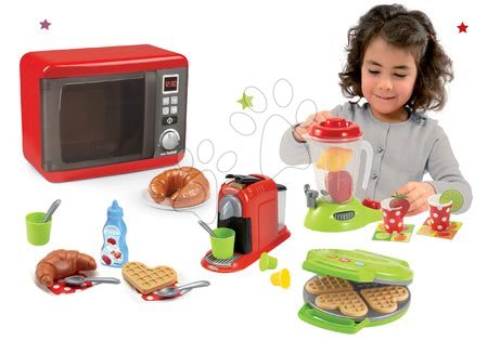 Accesorii de bucătărie de jucărie - Set aparat electronic de microunde Tefal Elec Micro Wave Smoby