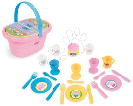 Accesorii și vase de bucătărie de jucărie - Coș de picnic Peppa Pig Smoby
