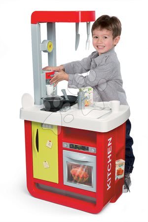 Bucătării de jucărie - Set bucătărie electronică Bon Appetit Red&Green Smoby_1