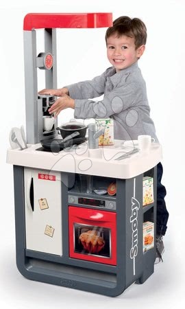 Kuchnie tradycyjne - Zestaw kuchenny Gourmande z lodówką i ekspresem do kawy Smoby - 3