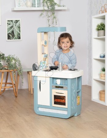 Bucătărie pentru copii seturi - Set bucătărie cu sunete Bon Appetit Kitchen Grey Smoby _1