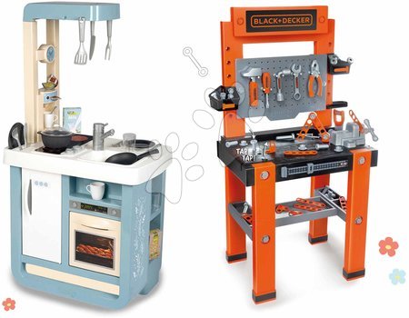 Kuchnia dla dzieci zestawy | Strona 12 - Zestaw kuchnia i warsztat roboczy Bon Appetit Kitchen Smoby