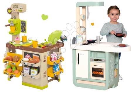 Bucătării de jucărie - Set bucătărie de jucărie Cherry Smoby cu sunete