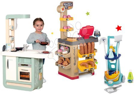 Bucătărie pentru copii seturi - Set bucătărie de jucărie Cherry Kitchen Smoby