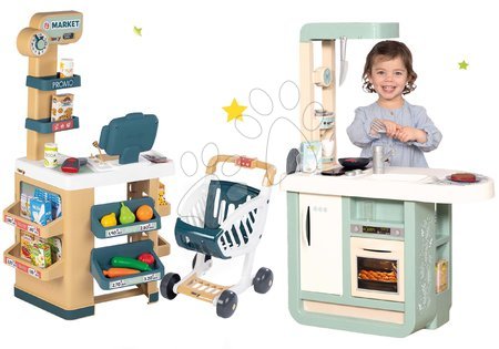 Kuchyňky pro děti sety - Set kuchyňka Cherry Kitchen Smoby