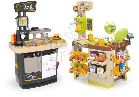 Cocinas para niños sets - Set reštaurácia s kuchynkou Food Corner Smoby  - 59