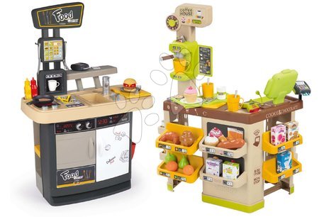Kuchyňky pro děti sety - Set restaurace s kuchyňkou Food Corner Smoby_1