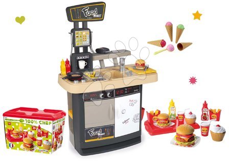 Elektronikus játékkonyhák - Szett étterem konyhával Food Corner Smoby 