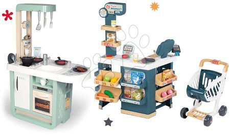 Vorteilhafte Spielzeugsets Smoby vom Hersteller Smoby - Set Spielküche mit Sounds Cherry Kitchen Green Smoby