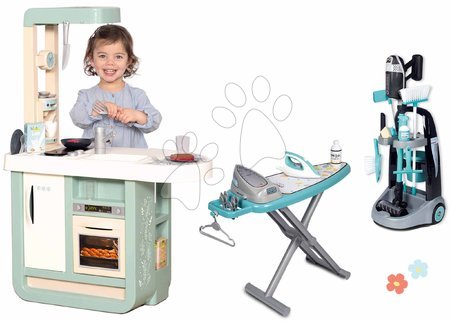Kuchnia dla dzieci zestawy | Strona 10 - Zestaw kuchenny i wózek sprzątający Cherry Kitchen Smoby