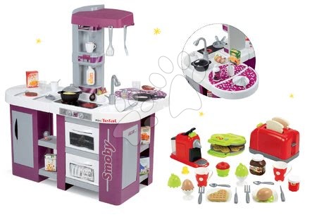 Kuchnie elektroniczne - Zestaw fioletowa kuchnia Tefal Studio XL Smoby - 23