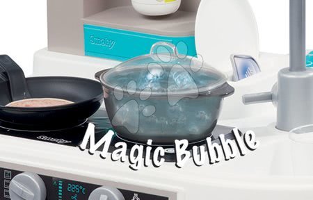 Elektronické kuchyňky - Set kuchyňka Tefal Studio Bubble elektronická Smoby s magickým bubláním, zmrzlinářský vozík s hamburgery_1