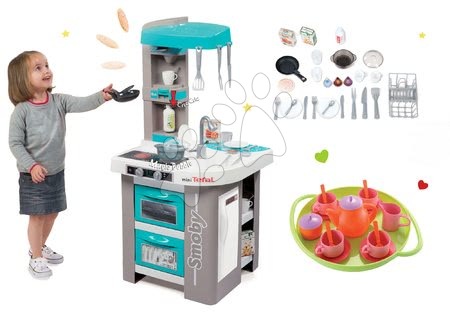 Kuchyňky pro děti sety - Set kuchyňka Tefal Studio Bubble elektronická Smoby