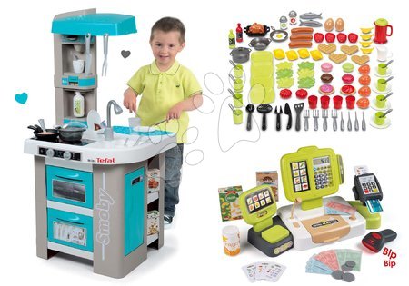 Kuchyňky pro děti sety - Set kuchyňka Tefal Studio Bubble Smoby