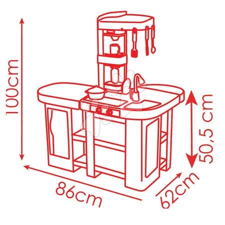 Cucine per bambini set - Set cucina elettronica Tefal Studio XL Smoby - 14