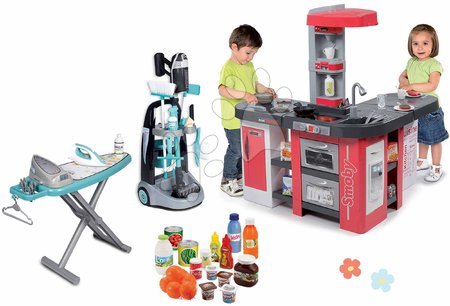 Tefal - Komplet kuhinja in čistilni voziček Tefal Studio XXL Smoby