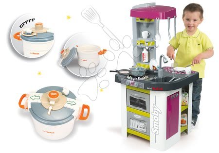 Kuchyňky pro děti sety - Set kuchyňka Tefal Studio BBQ Bublinky Smoby - 21
