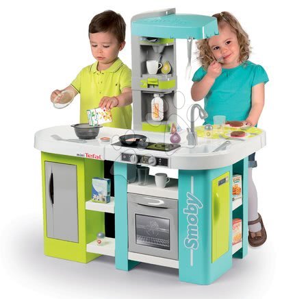 Dětské kuchyňky - Set kuchyňka elektronická Tefal Studio XL Bubble Smoby_1