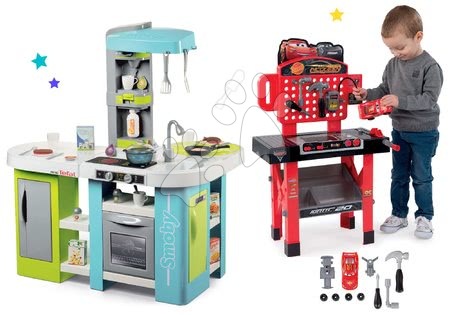 Detské kuchynky - Set kuchynka elektronická Tefal Studio XL Bubble Smoby