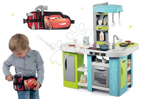 Dětské kuchyňky - Set kuchyňka elektronická Tefal Studio XL Bubble Smoby