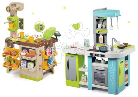 Otroške kuhinje - Komplet elektronska kuhinja Tefal Studio XL Bubble Smoby