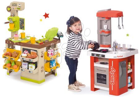 Dětské kuchyňky - Set kuchyňka elektronická Tefal Studio 360° Smoby