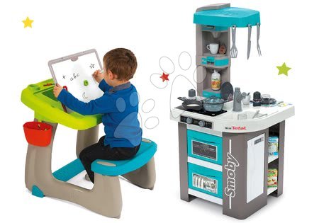 Bucătării de jucărie - Set bucătărie de jucărie electronică Tefal Studio 360° Bubble Smoby