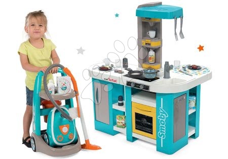 Kuchnia dla dzieci zestawy - Zestaw kuchnia elektroniczna Tefal Studio 360° XL Bubble Smoby - 28