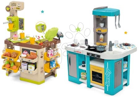 Kuchnia dla dzieci zestawy - Zestaw kuchenny elektroniczny Tefal Studio 360° XL Bubble Smoby - 47